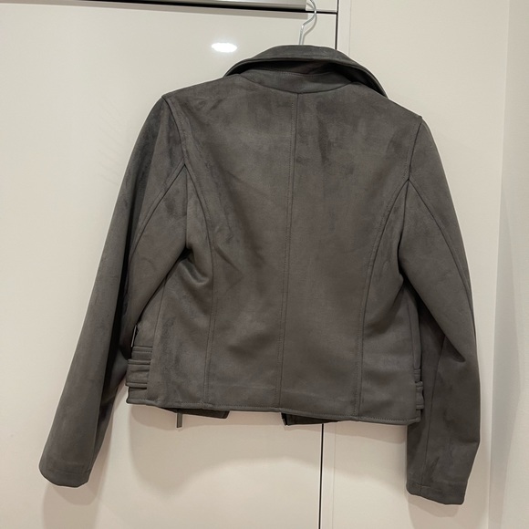 Grey suede jacket - Picture 4 of 4